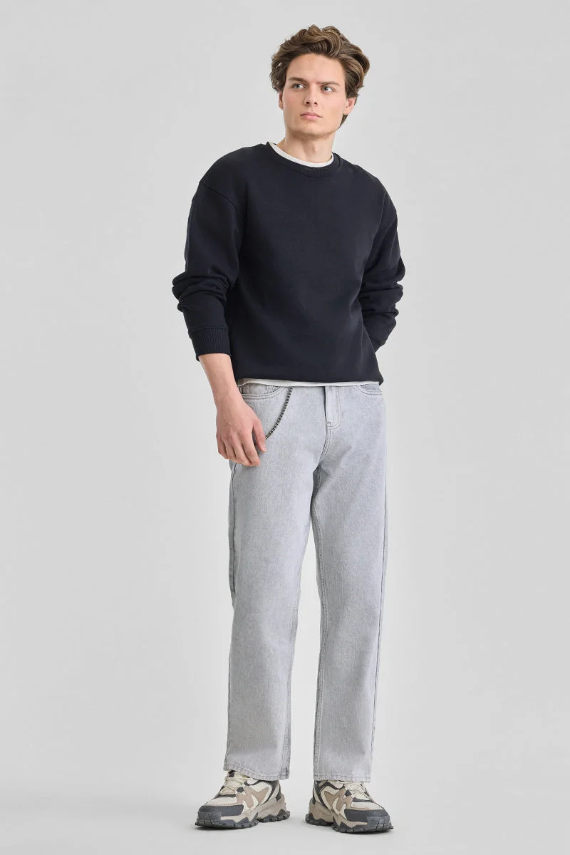 سنيتش Washed Straight Fit Jeans